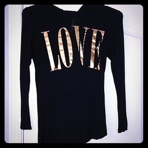 Dark Navy Love Hoodie